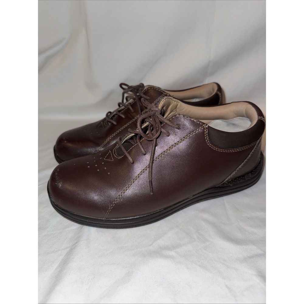 DREW Tulip Therapeutic Casual Sneakers Women's SZ 8 WW‎ Brown Leather 10202-64
